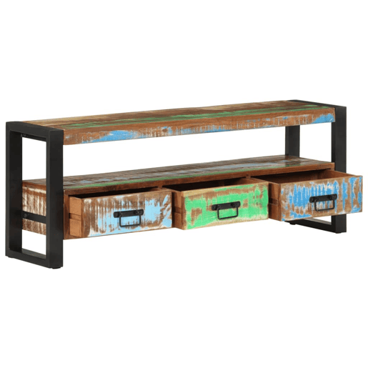 Móvel de TV - Modulo de TV - Armário de TV 120x30x45 cm madeira recuperada maciça