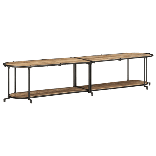 Móvel de TV - Modulo de TV - Armário de TV 200x42x40 cm madeira de mangueira áspera maciça