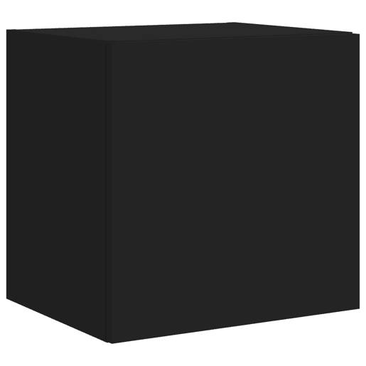 Móvel de parede para TV - Armário de TV com luzes LED 40,5x35x40 cm preto