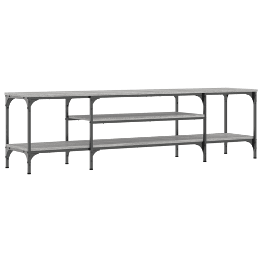 Móvel de TV - Modulo de TV - Armário de TV 161x35x45cm derivados de madeiraferro cinza sonoma