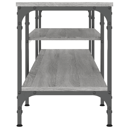 Móvel de TV - Modulo de TV - Armário de TV 161x35x45cm derivados de madeiraferro cinza sonoma
