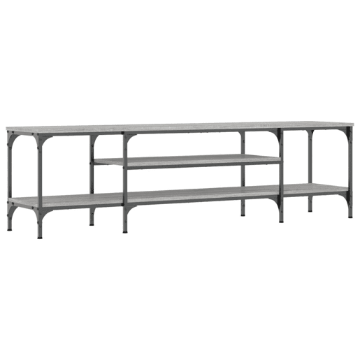 Móvel de TV - Modulo de TV - Armário de TV 161x35x45cm derivados de madeiraferro cinza sonoma
