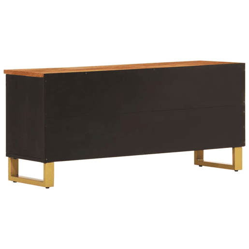 Móvel de TV - Modulo de TV - Armário de TV 100x33,5x46 cm mangueira maciça castanho e preto