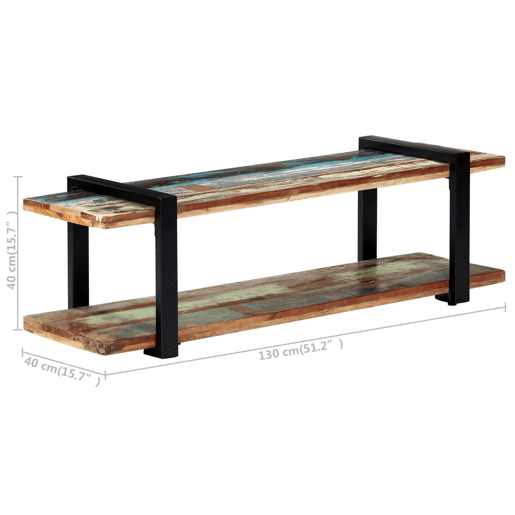 Móvel de TV - Modulo de TV - Armário de TV 130x40x40 cm madeira recuperada maciça