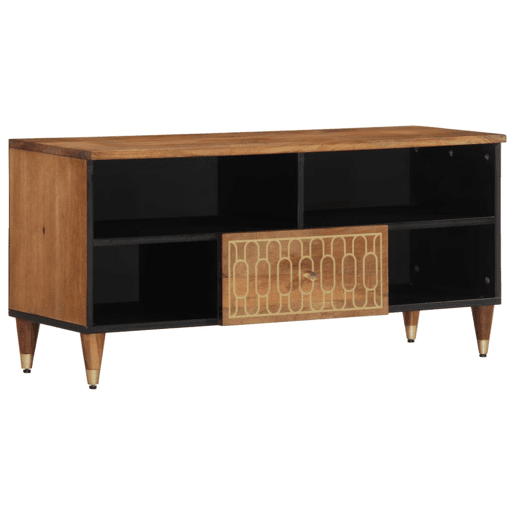 Móvel de TV - Modulo de TV - Armário de TV 100x33x46 cm madeira de mangueira maciça