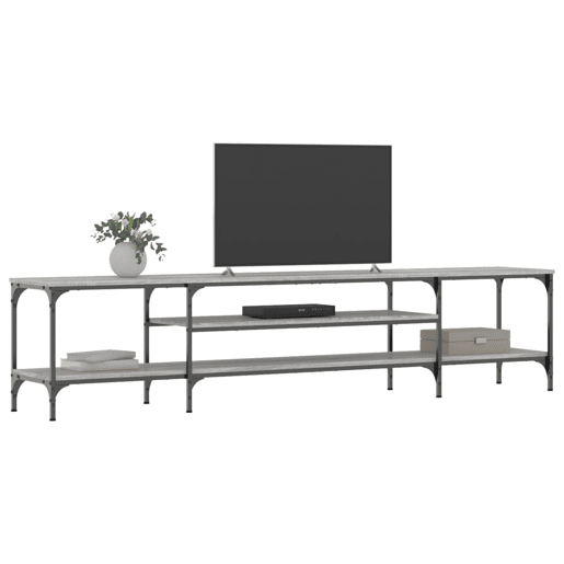Móvel TV - Modulo de TV - Armário de TV 201x35x45cm derivados de madeiraferro cinzento sonoma
