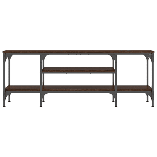 Móvel TV - Modulo de TV - Armário de TV 121x35x45 cm derivados madeiraferro carvalho castanho