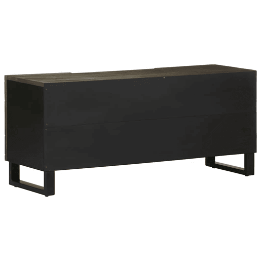 Móvel de TV - Modulo de TV - Armário de TV 105x33x46 cm madeira de mangueira maciça preto
