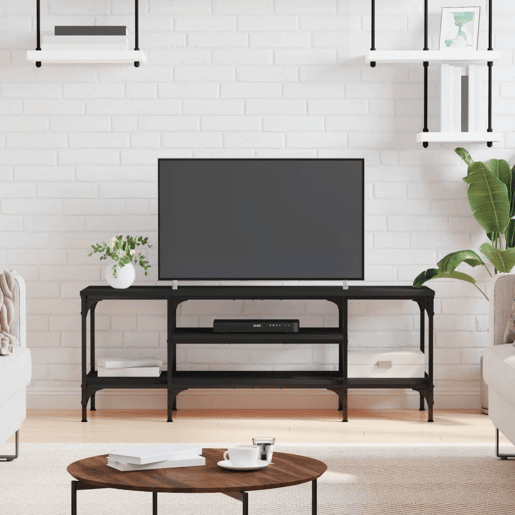Móvel de TV - Modulo de TV - Armário de TV 121x35x45 cm derivados de madeiraferro preto