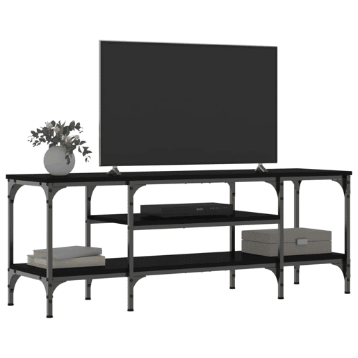 Móvel de TV - Modulo de TV - Armário de TV 121x35x45 cm derivados de madeiraferro preto
