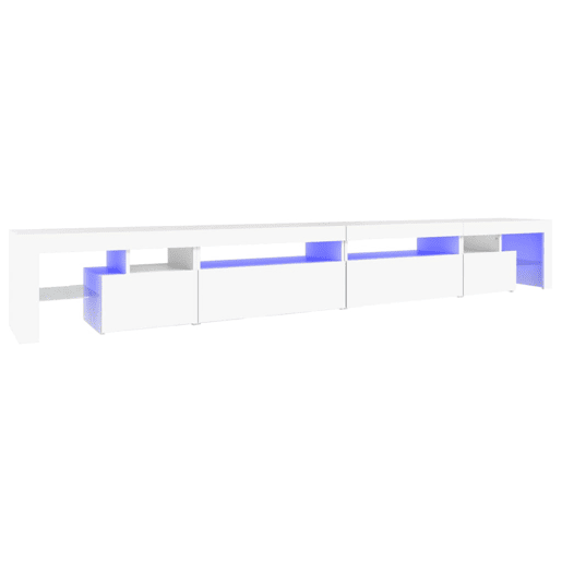Móvel de TV - Modulo de TV - Armário de TV com luzes LED 290x36,5x40 cm branco