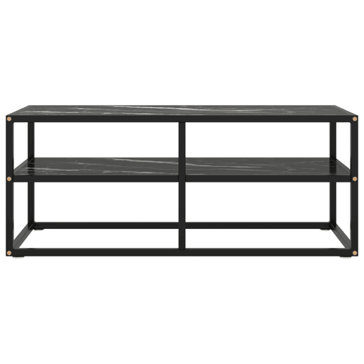 Móvel de TV - Modulo de TV - Armário de TV 100x40x40 cm vidro mármore preto Móvel de TV - Modulo de TV - Armário de TV 100x40x40 cm vidro mármore preto