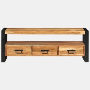 Móvel de TV - Modulo de TV - Armário de TV 120x30x45 cm madeira de acácia maciça