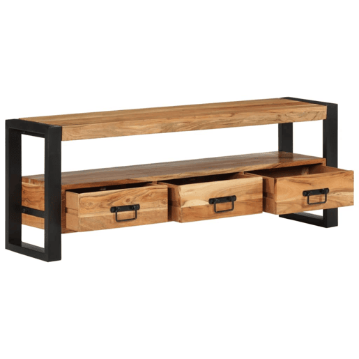 Móvel de TV - Modulo de TV - Armário de TV 120x30x45 cm madeira de acácia maciça Móvel de TV - Modulo de TV - Armário de TV 120x30x45 cm madeira de acácia maciça