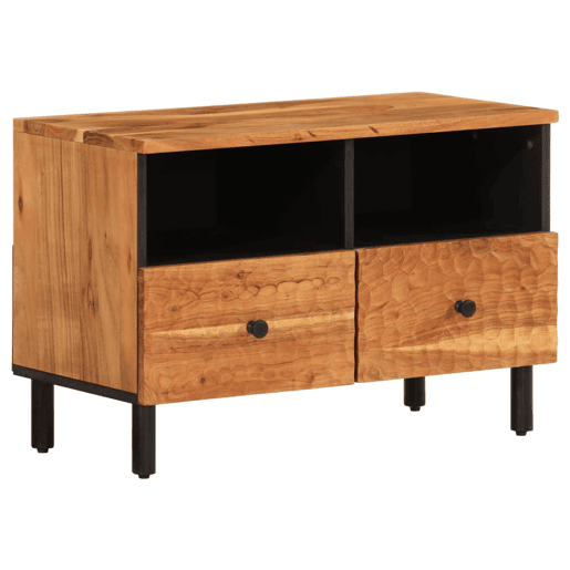 Móvel de TV - Modulo de TV - Armário de TV 70x33x46 cm madeira de acácia maciça
