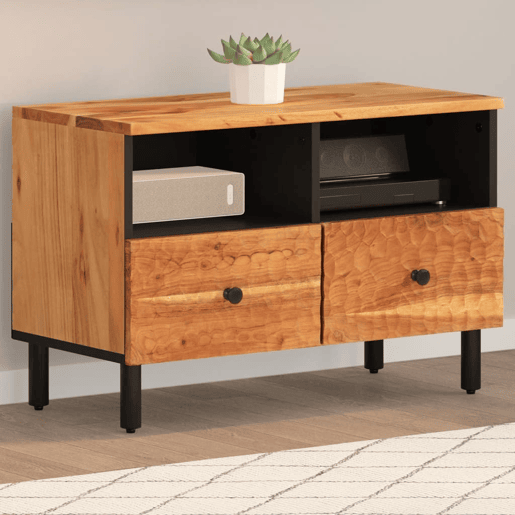 Móvel de TV - Modulo de TV - Armário de TV 70x33x46 cm madeira de acácia maciça