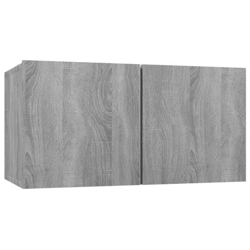 Móvel de TV - Modulo de TV - Armário de TV suspenso madeira processada 60x30x30 cm cinza