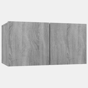 Móvel de TV - Modulo de TV - Armário de TV suspenso madeira processada 60x30x30 cm cinza