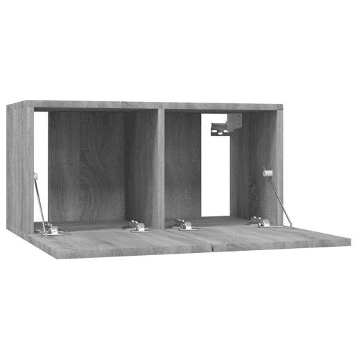 Móvel de TV - Modulo de TV - Armário de TV suspenso madeira processada 60x30x30 cm cinza