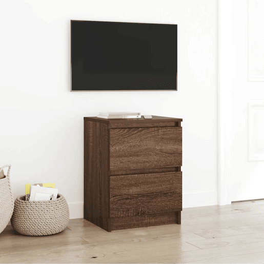 Móvel de TV - Modulo de TV - Armário de TV 40x35x54 cm derivados de madeira carvalho castanho