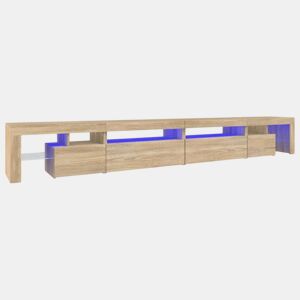 Móvel de TV - Modulo de TV - Armário de TV com luzes LED 290x36,5x40 cm carvalho sonoma