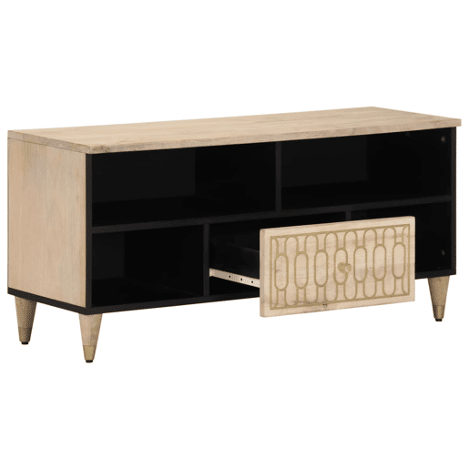 Móvel de TV - Modulo de TV - Armário de TV 100x33x46 cm madeira de mangueira maciça