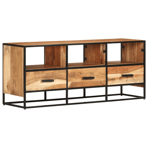 Móvel de TV - Modulo de TV - Armário de TV 110x30x45 cm madeira de acácia maciça