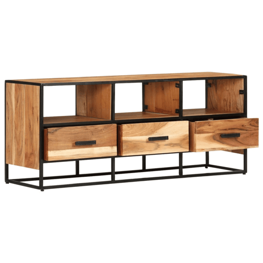 Móvel de TV - Modulo de TV - Armário de TV 110x30x45 cm madeira de acácia maciça