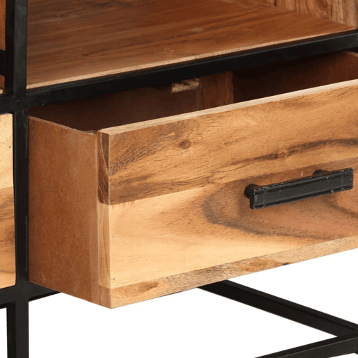 Móvel de TV - Modulo de TV - Armário de TV 110x30x45 cm madeira de acácia maciça