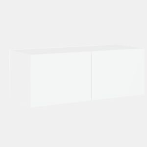 Móvel de parede para TV - Armário de TV com luzes LED 80x35x31 cm branco