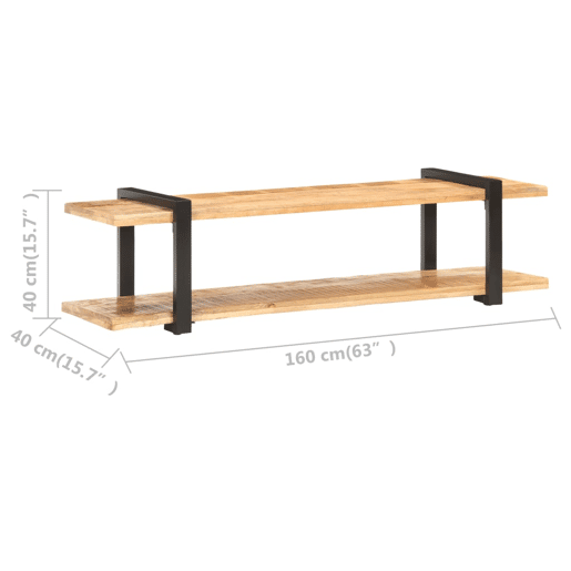 Móvel de TV - Modulo de TV - Armário de TV 160x40x40 cm madeira de mangueira áspera maciça