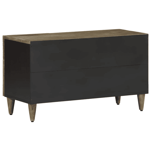 Móvel TV - Modulo de TV - Armário de TV cinzento claro 80x31,5x46 cm madeira mangueira maciça Móvel TV - Modulo de TV - Armário de TV cinzento claro 80x31,5x46 cm madeira mangueira maciça