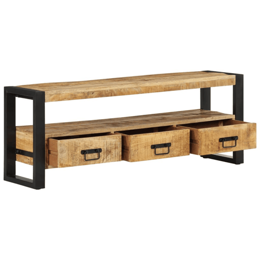 Móvel de TV - Modulo de TV - Armário de TV 120x30x45 cm madeira de mangueira maciça