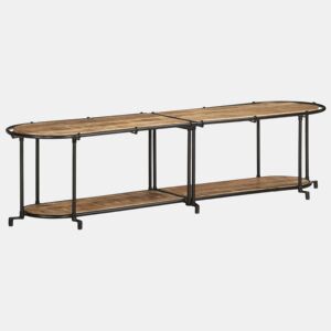 Móvel de TV - Modulo de TV - Armário de TV 160x42x40 cm madeira de mangueira áspera maciça
