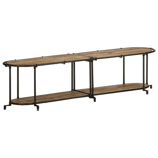 Móvel de TV - Modulo de TV - Armário de TV 160x42x40 cm madeira de mangueira áspera maciça