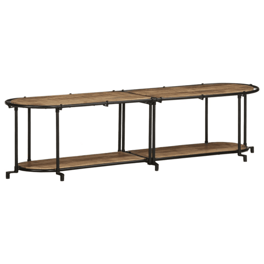 Móvel de TV - Modulo de TV - Armário de TV 160x42x40 cm madeira de mangueira áspera maciça