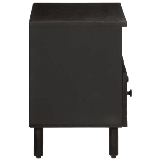 Móvel de TV - Modulo de TV - Armário de TV 70x33x46 cm madeira de mangueira maciça preto