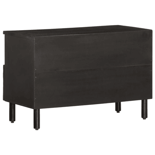 Móvel de TV - Modulo de TV - Armário de TV 70x33x46 cm madeira de mangueira maciça preto
