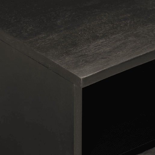 Móvel de TV - Modulo de TV - Armário de TV 70x33x46 cm madeira de mangueira maciça preto