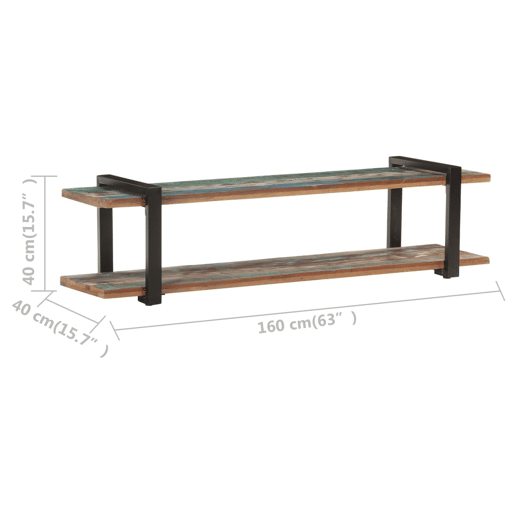 Móvel de TV - Modulo de TV - Armário de TV 160x40x40 cm madeira recuperada maciça