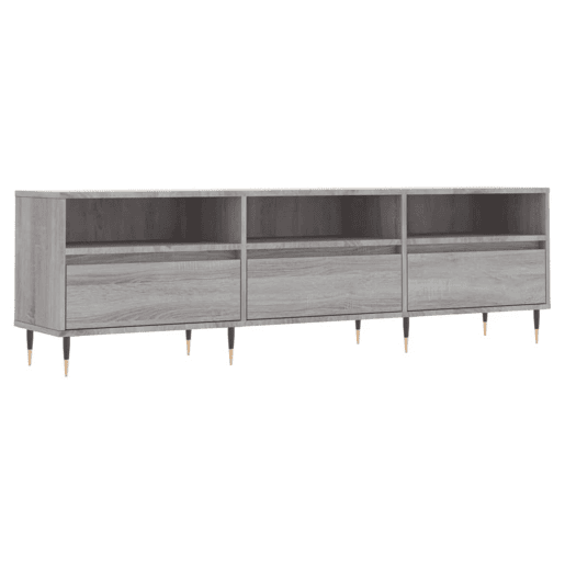 Móvel de TV - Modulo de TV - Armário de TV 150x30x44,5 cm derivados de madeira cinzento sonoma