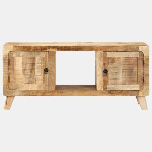 Móvel de TV - Modulo de TV - Armário de TV 105x46x32 cm madeira de mangueira áspera maciça