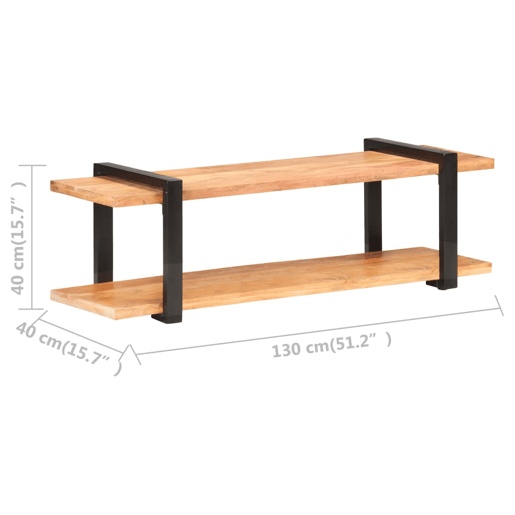 Móvel de TV - Modulo de TV - Armário de TV 130x40x40 cm madeira de acácia maciça