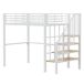 Cama alta para niños 145x251 Cama alta para niños 145x251 Blanco