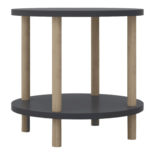 Mesa de apoio Ves 49xØ42 cm cinzento en.casa