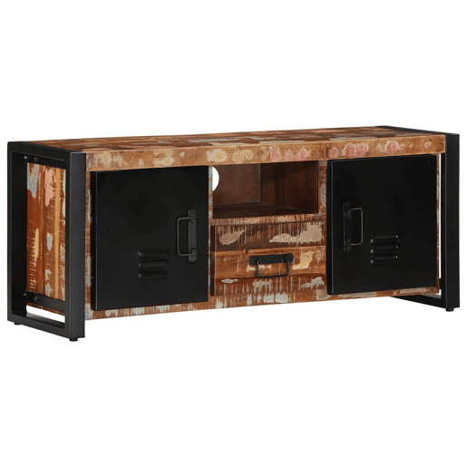 Móvel TV - Modulo de TV - Armário de TV 100x30x40 cm Madeira maciça recuperada