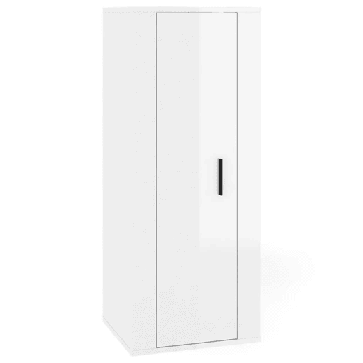 Móvel de TV - Modulo de TV - Armário de TV de parede 40x34,5x100 cm branco brilhante