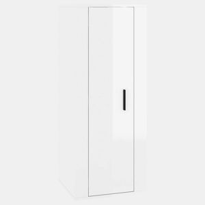 Móvel de TV - Modulo de TV - Armário de TV de parede 40x34,5x100 cm branco brilhante