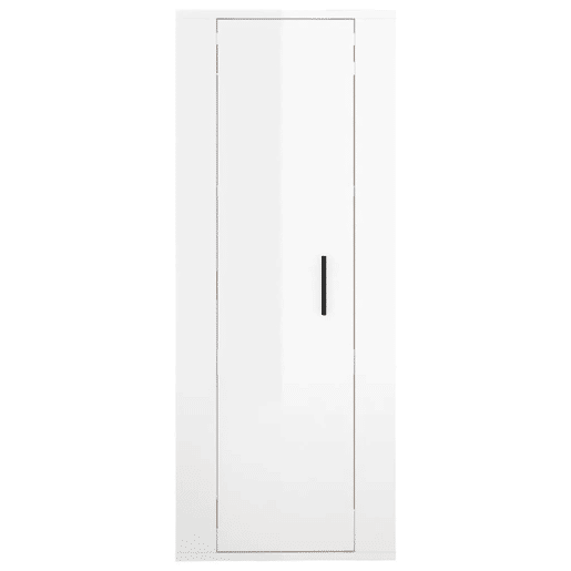 Móvel de TV - Modulo de TV - Armário de TV de parede 40x34,5x100 cm branco brilhante
