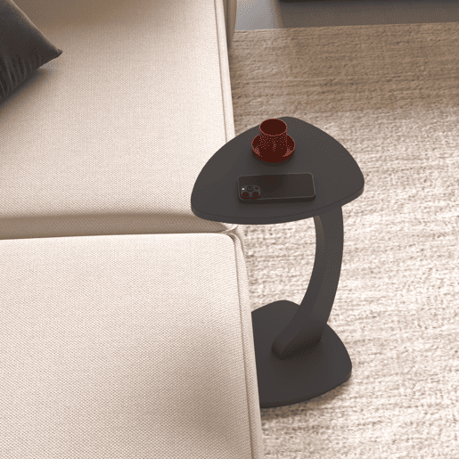 Mesa de apoio Klinerg 40x37x56 cm Cinzento en.casa